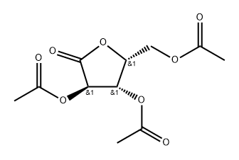 2,3,5-Tri-O-acetyl-D-xylonic acid, gamma-lactone, Min. 98% Struktur