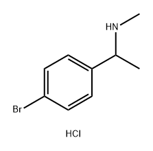 Benzenemethanamine, 4-bromo-N,α-dimethyl-, hydrochloride (1:1) Struktur