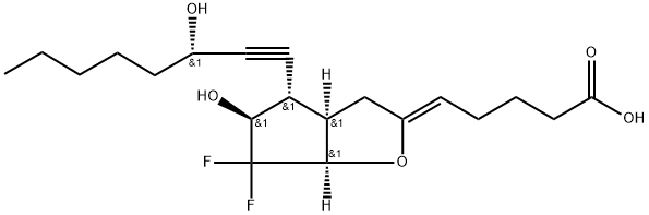 10,10-difluoro-13-dehydroprostacyclin Struktur