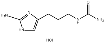 Urea, N-[3-(2-amino-1H-imidazol-5-yl)propyl]-, hydrochloride (1:1) Struktur