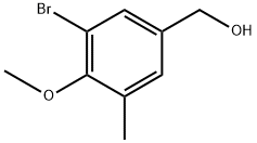 (3-Bromo-4-methoxy-5-methyl-phenyl)-methanol Struktur