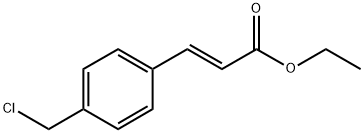 (E)-3-[4-(chloromethyl)phenyl]- 2-Propenoic acid ethyl ester Struktur