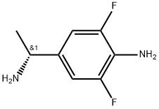 (R)-4-(1-aminoethyl)-2,6-difluoroaniline Struktur