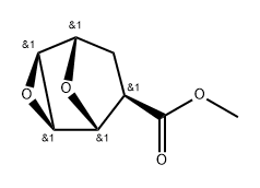 (1β,2α,4α,5β,6β)-3,8-Dioxatricyclo[3.2.1.02,4]octane-6-carboxylic acid methyl ester Struktur