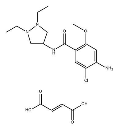 Dazopride fumarate Struktur