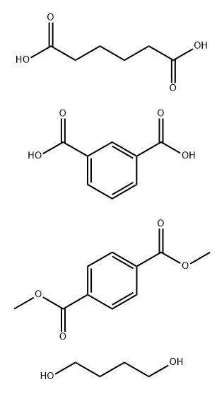 1,3-Benzenedicarboxylic acid, polymer with 1,4-butanediol, dimethyl 1,4-benzenedicarboxylate and hexanedioic acid Struktur