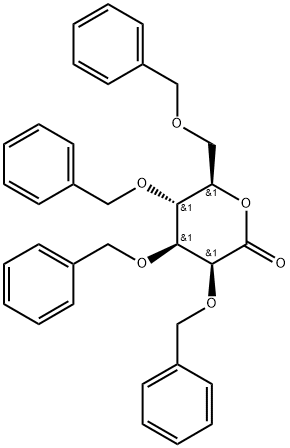 D-Mannonic acid, 2,3,4,6-tetrakis-O-(phenylmethyl)-, δ-lactone Struktur