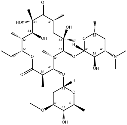 (3'S)-3'-Demethyl-12-deoxy-10-hydroxyerythromycin Struktur