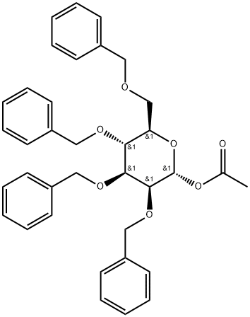 (2R,3S,4S,5R,6R)-3,4,5-tris(Benzyloxy)-6-((benzyloxy)methyl)tetrahydro-2H-pyran-2-yl acetate