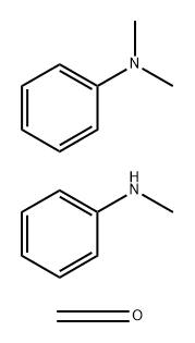 Formaldehyde, reaction products with N,N-dimethylbenzenamine and N-methylbenzenamine, oxidized, hydrochlorides Struktur