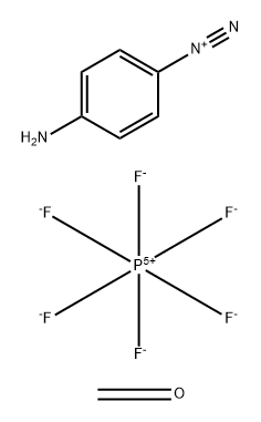 Formaldehyde polymer with 4-diazo-N-phenylaniline hexafluorophosphate Struktur