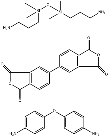 4,4'-Oxydianiline, polymer with 3,3-(1,1,3,3-tetramethyldisiloxane-1,3-diyl)bispropylamine and 4,4'-biphthlic dianhydride Struktur