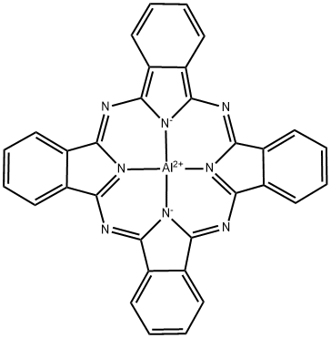 Aluminum phthalocyanine Struktur