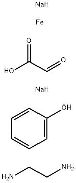 Acetic acid, oxo-, sodium salt, reaction products with ethylenediamine and phenol, iron sodium salts Struktur