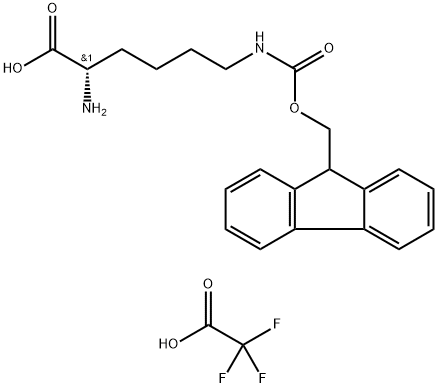 L-Lysine, N6-[(9H-fluoren-9-ylmethoxy)carbonyl]-, 2,2,2-trifluoroacetate (1:1) Struktur