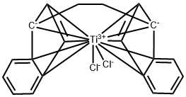 rac-Ethylenebis(1-indenyl)titanium dichloride, 98% Struktur