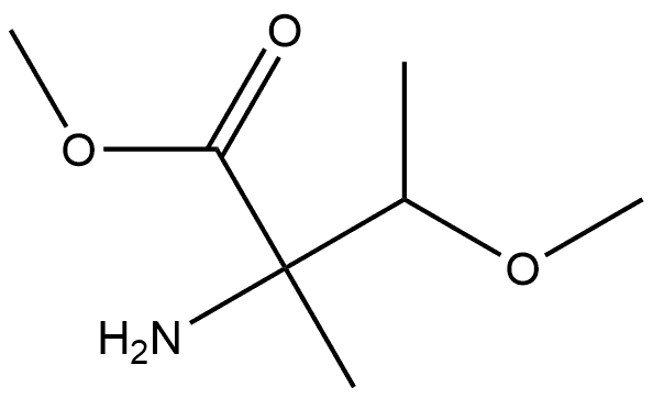 D-Isovaline, 3-methoxy-, methyl ester, erythro- (9CI) Struktur