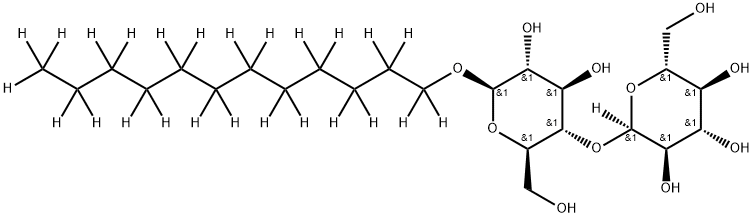 N-DODECYL-D25-B-D-MALTOPYRANOSIDE Struktur