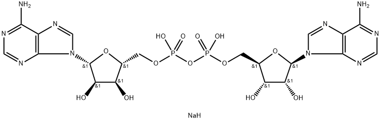 P1,P2-di(adenosine-5')pyrophosphate sodium salt Struktur