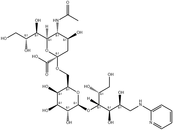 2-(N-6'-sialyllactityl)aminopyridine Struktur