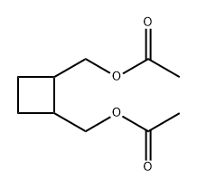 1,2-Cyclobutanedimethanol, 1,2-diacetate Struktur