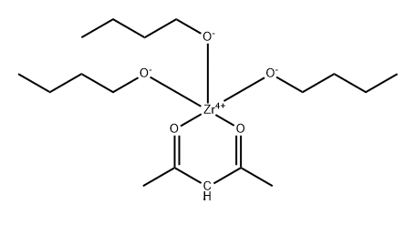 Zirconium,tributoxy(2,4-pentanedionato-.kappa.O,.kappa.O')- Struktur