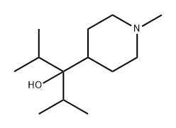 4-Piperidinemethanol, 1-methyl-α,α-bis(1-methylethyl)- Struktur