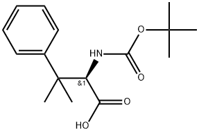 (R)-2-((tert-butoxycarbonyl)amino)-3-methyl-3-phenylbutanoic acid Struktur