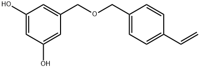 5-[[(4-Ethenylphenyl)methoxy]methyl]-1,3-benzenediol Struktur