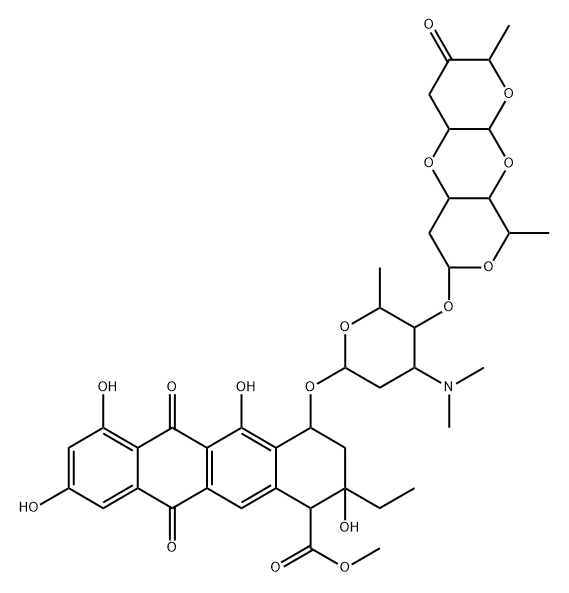 2-hydroxyaclacinomycin B Struktur