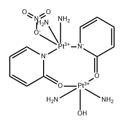 Platinum(3+), tetraammineaqua(nitrato-O)bis[μ-(2(1H)-pyridinonato-N1:O2)]di-, (Pt-Pt), stereoisomer (9CI)