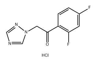 2,4''-DIFLUOR-2-(1H-1,2,4-TRIAZOOL-1-YL)ACETOFENONHYDROCHLORIDE Struktur