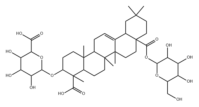 COPTEROSIDEG, 86438-31-5, 結(jié)構(gòu)式