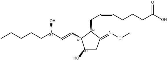 prostaglandin E2 methyl oxime Struktur