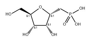 2,5-anhydro-1-deoxy-1-phosphonoaltritol Struktur