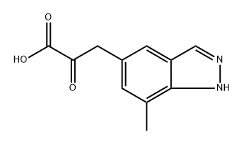 1H-Indazole-5-propanoic acid, 7-methyl-α-oxo- Struktur