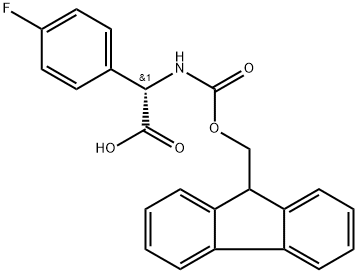 (9H-Fluoren-9-yl)MethOxy]Carbonyl Phg(4-F)-OH Struktur