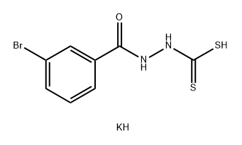 Benzoic acid, 3-bromo-, 2-(dithiocarboxy)hydrazide, monopotassium salt (9CI) Struktur