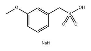 Benzenemethanesulfonic acid, 3-methoxy-, sodium salt (1:1) Struktur