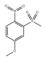 Benzene, 4-methoxy-2-(methylsulfonyl)-1-nitro- Struktur