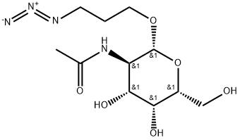 β-D-Galactopyranoside, 3-azidopropyl 2-(acetylamino)-2-deoxy- Struktur