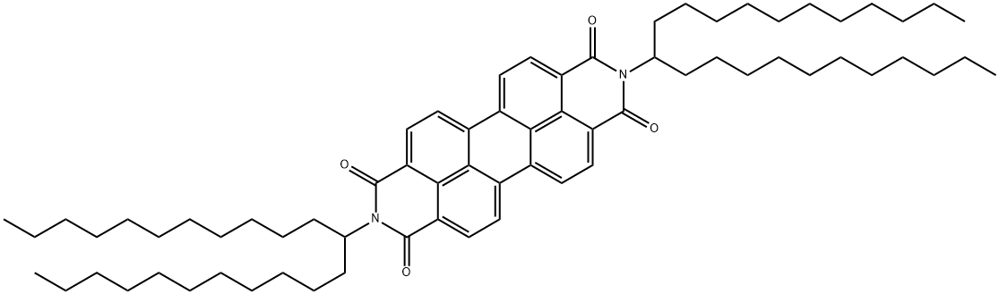 2,9-di(tricosan-12-yl)anthra[2,1,9-def:6,5,10-d'e'f']diisoquinoline-1,3,8,10(2H,9H)-tetraone Struktur