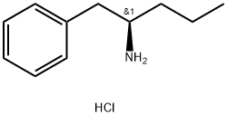 Benzeneethanamine, α-propyl-, hydrochloride, (R)- (9CI) Struktur