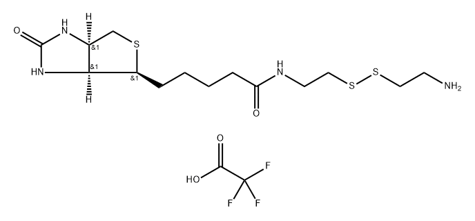 Biotin-cystamine*TFA Struktur