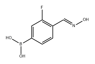 3-Fluoro-4-[(hydroxyimino)methyl]benzeneboronic acid Struktur