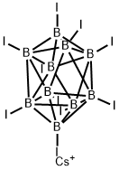 Cesium decaiododecaborate Struktur