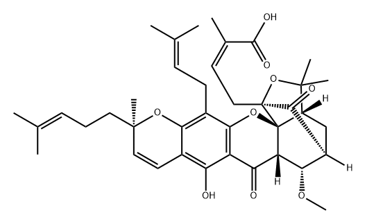 Gambogoic acid A Struktur