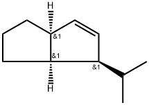 Pentalene, 1,3a,4,5,6,6a-hexahydro-1-(1-methylethyl)-, (1alpha,3aba,6aba)- (9CI) Struktur