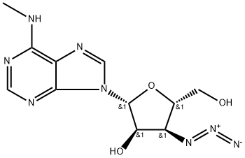 3'-Azido-3'-deoxy-N6-methyladenosine Struktur