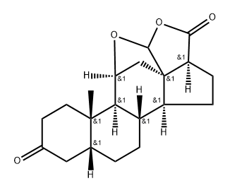 BETA-DIHYDROALDOSTERONE-GAMMA-ETIOLACTONE Struktur